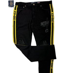 Damati Logo Stripe Slim Fit Jeans (36)